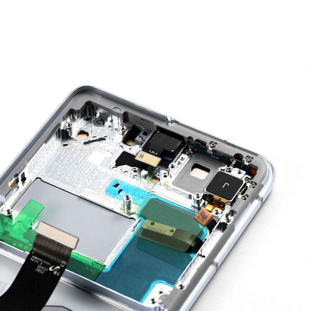 Samsung Galaxy S21 Ultra 5G G998 OLED Screen Replacement Digitizer with Frame-Phantom Silver Samsung Galaxy S21 Ultra 5G G998 OLED Screen Replacement Digitizer with Frame-Phantom Silver